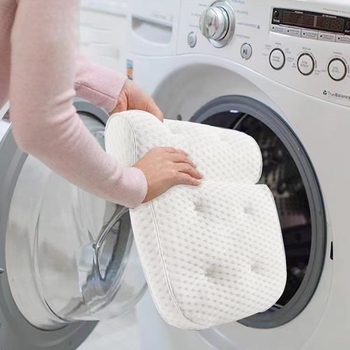 Μαξιλάρι μπάνιου από πολυεστερικό ύφασμα, μονόχρωμο σχέδιο, βάρος 300-400 g, γέμισμα πολυεστερικές ίνες