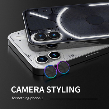 Защитен филм за обектив Nothing Phone 1 — огледално покритие, издържлив на надраскване, материал: алуминиева сплав закалено стъкло, обработка: машинна обработка