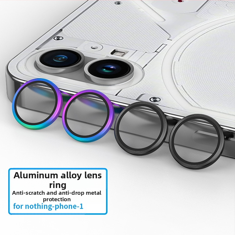 Προστατευτικό φακού Nothing Phone 1 — φινίρισμα καθρέφτης, ανθεκτικό σε γρατζουνιές, υλικό: tempered glass από κράμα αλουμινίου, επεξεργασία: μηχανική κατεργασία