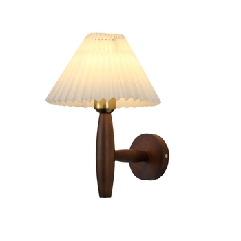 Λαμπτήρας τοίχου σε σκανδιναβικό στυλ με ύφασμάτινο καπέλι, LED φως, 220V