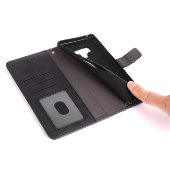 Flip maciņa veida vāciņš Xiaomi POCO X3, TPU + āda, roku darbs, iebūvēts statīvs, kartes nodalījumi