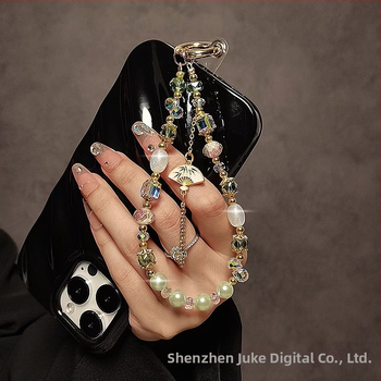 PVC мобилен телефонен синджир с пискюли и мъниста – персонализиран декоративен аксесоар в стил национална династия