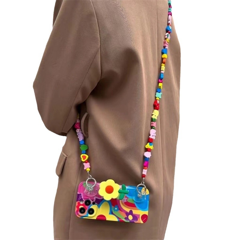 iPhone plaukstas siksna – Crossbody siksna, mīksta apdare, IMD, pret kritieniem, saderīga ar iPhone 11, 12, 12 Pro, 12 Pro Max, 14 Pro Max