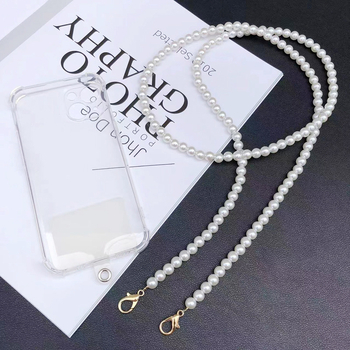 Krusta kakla siksna telefona vāciņam — plastmasa, roku darbs, sievietēm piemērots stils, neslīdoša, atsevišķs iepakojums