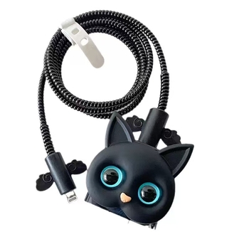 Защитен корпус за Apple 18W/20W зарядно и кабел с дизайн на котка