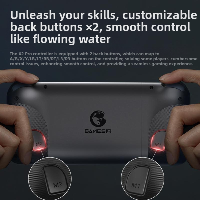 X2pro-xbox versija spēļu kontrolieris ar vadu, USB-C savienojums, saderīgs ar Xbox XGP un Android HID, bez vibrācijas