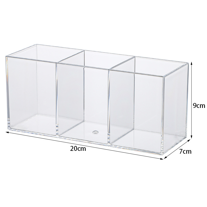 Uredska kutija za pohranu s tri pretinca, plastika, model 9022, kapacitet 1 L