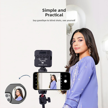 Oglindă selfie MagSafe compatibilă pentru Vlog și streaming live, oglindă portabilă din ABS+PC cu magnet NdFeB, 31 g, Lansare 2024