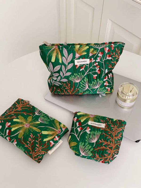 YETONADO kozmetikai táska | poliészter, bélés vászon, vízszintes négyzet alakú forma, cipzár, friss és édes stílus