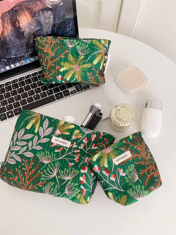 YETONADO kozmetikai táska | poliészter, bélés vászon, vízszintes négyzet alakú forma, cipzár, friss és édes stílus