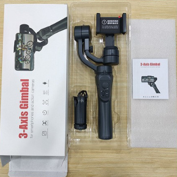 F6 trīsass stabilizators rokas turētājam viedtālrunim ar Bluetooth, triecienizturīgs, inteliģenta izsekošana