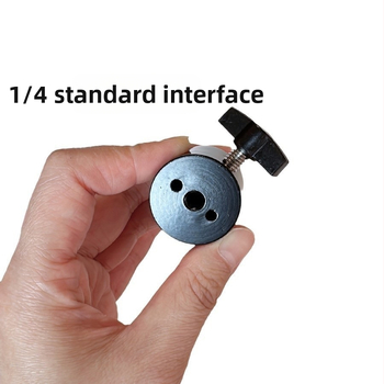 Mobiltelefonos élő közvetítéshez állvány 360° gömbfejjel (1/4-inch szabványos csatlakozás, Fém + műanyag, 360° forgás, kb. 100 g)