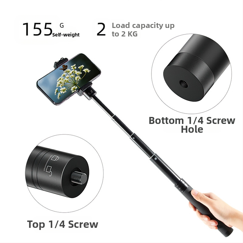 Feiyu-symbata ράβδος επέκτασης — κράμα αλουμινίου, καθολική χρήση, μέγιστο φορτίο 2 kg, βάρος 170 g