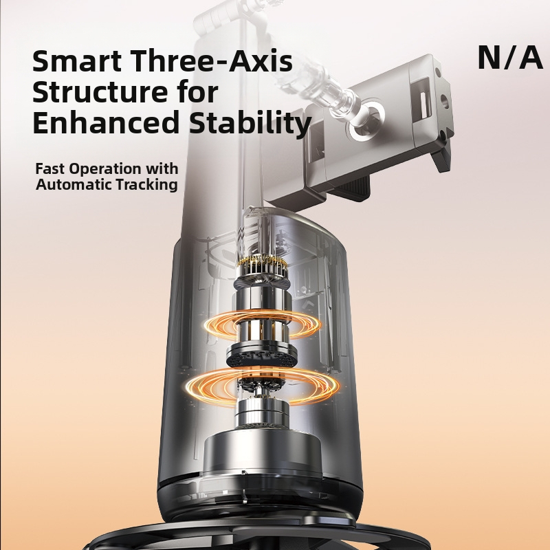 A200 интелигентен следящ гимбал с AI разпознаване на лица, панорамно снимане, вградена светлина за запълване, без монтаж