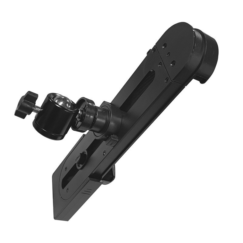 Κράτημα tablet με κλιπ σε επίπεδο, ABS, μέγιστο φορτίο 2 kg, κάθετος/οριζόντιος μηχανισμός στήριξης, συμβατό με iPad και κινητά τηλέφωνα, αξεσουάρ τρίποδου