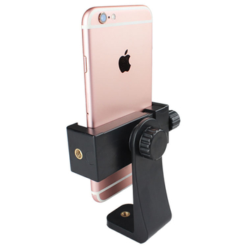 Телефонен държач с трипод, клип, въртящ се, хоризонтално или вертикално положение, универсален, пластмасов