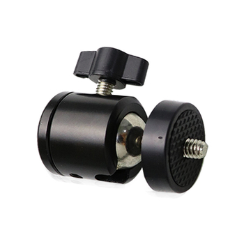 Metalo mažas pantilt trikojis su rutuline galva, universalus 1/4 colio sriegis, nešiojamas fotografijos priedas