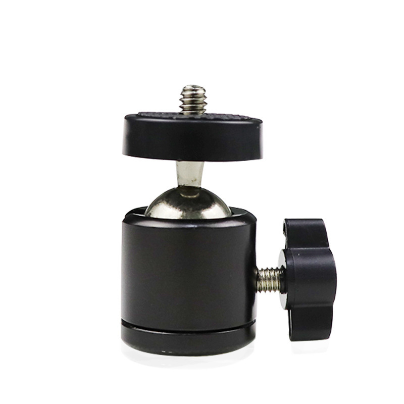 Metalo mažas pantilt trikojis su rutuline galva, universalus 1/4 colio sriegis, nešiojamas fotografijos priedas