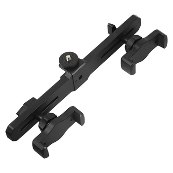 Стойка за мобилен телефон за лайв стрийминг с подсветка, 360° въртяща се клипса за телефон, многопозиционна разширяваща рамка, универсална пластмасова конструкция