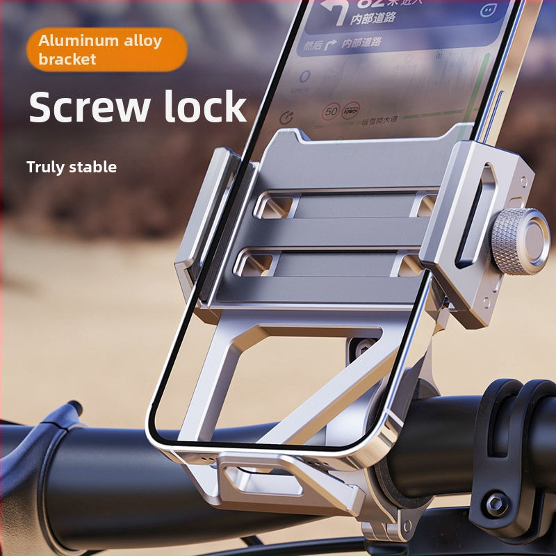 Boneruy držiak telefónu z hliníkovej zliatiny na bicykel/e-bike/motorku, CNC presné opracovanie, eloxovaný povrch