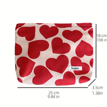 Τσαντάκι καλλυντικών Corduroy, φορητός unisex οργανωτής, μονόχρωμο σχέδιο, επένδυση νάιλον, στυλ αστικής απλότητας