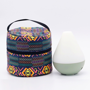 Τσάντα αποθήκευσης υγραντήρα και διαχυτήρα αρώματος, καμβάς με ρίγες, οικιακή αποθήκευση