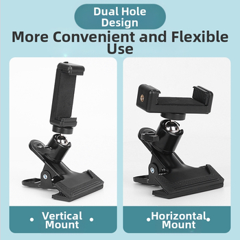 Θέση τηλεφώνου σε κεφαλή κιθάρας με κλιπ παρτιτούρας, καθολική βάση κινητών για ουκουλέλε και ζωντανές μεταδόσεις