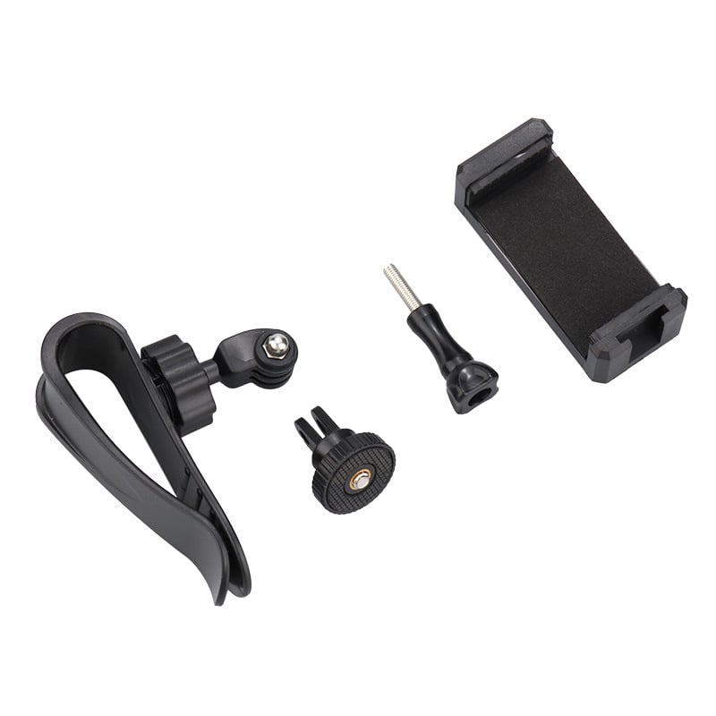 Montură pentru vizorul auto pentru camere de acțiune — GP20, ABS, compatibilitate generală, poate fi adăugat logo-ul