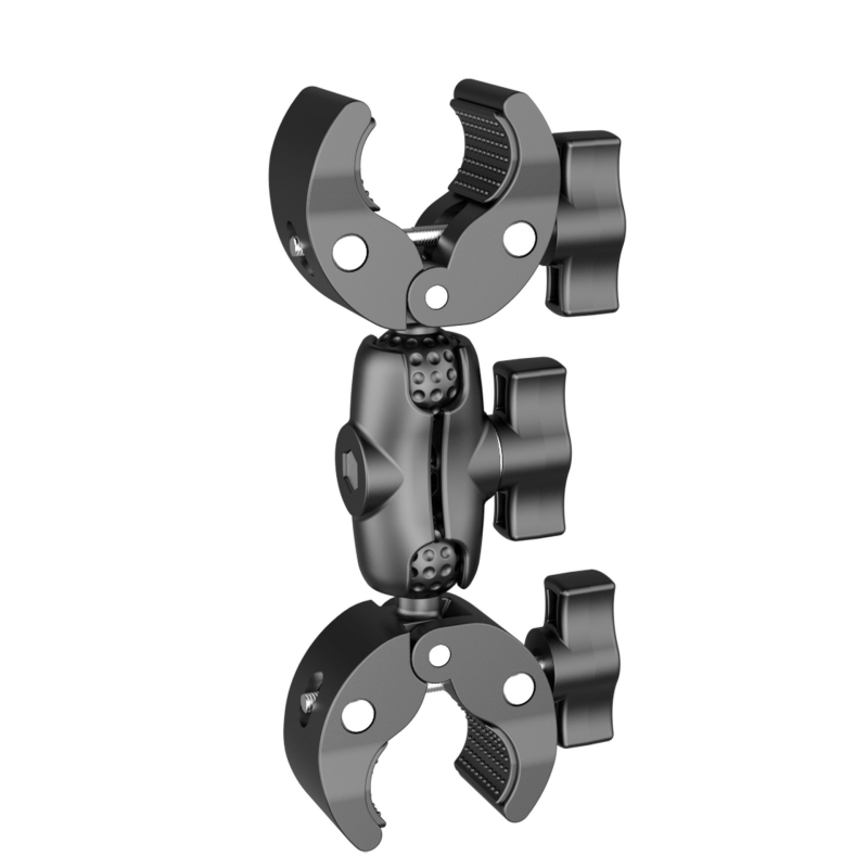 Wesport Подобрен двуглавен здрав клип за GoPro и екшън камери; найлон+фибра; възможност за печат на лого; съвместим с GoPro и други камери
