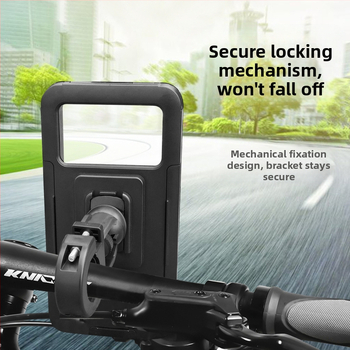 Държател за телефон за електрически превозни средства със водоустойчив калъф, сензорен екран, презареждаем ABS монтаж