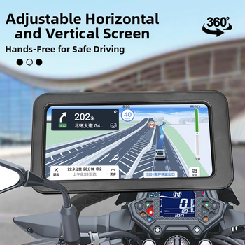 Държател за телефон за електрически превозни средства със водоустойчив калъф, сензорен екран, презареждаем ABS монтаж