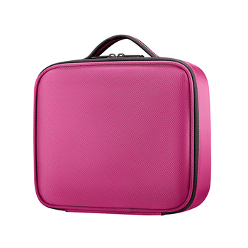 Μίνι διπλού επιπέδου τσάντα μακιγιάζ από Oxford ύφασμα με διαχωριστικό, φορητό unisex νεσεσέρ