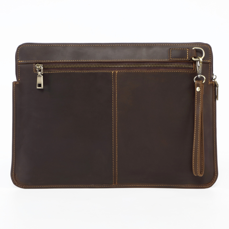 Husă de protecție MacBook Pro 14 din piele naturală – primul strat de piele de vită, căptușeală poliester, iarna 2024