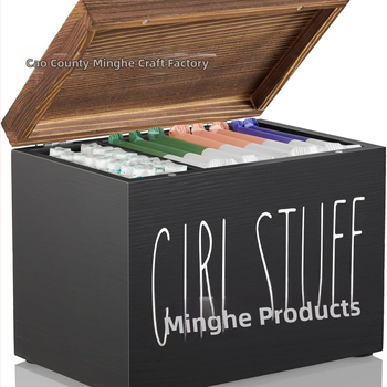 Ξύλινο Κοντέϊνερ Αποθήκευσης Γραφείου Με Καπάκι – MH241210, Πολλαπλής Χρήσης, Μοντέρνο Μινιμαλιστικό Σχέδιο, Κατάλληλο για Μπάνιο, Υπνοδωμάτιο, Κουζίνα