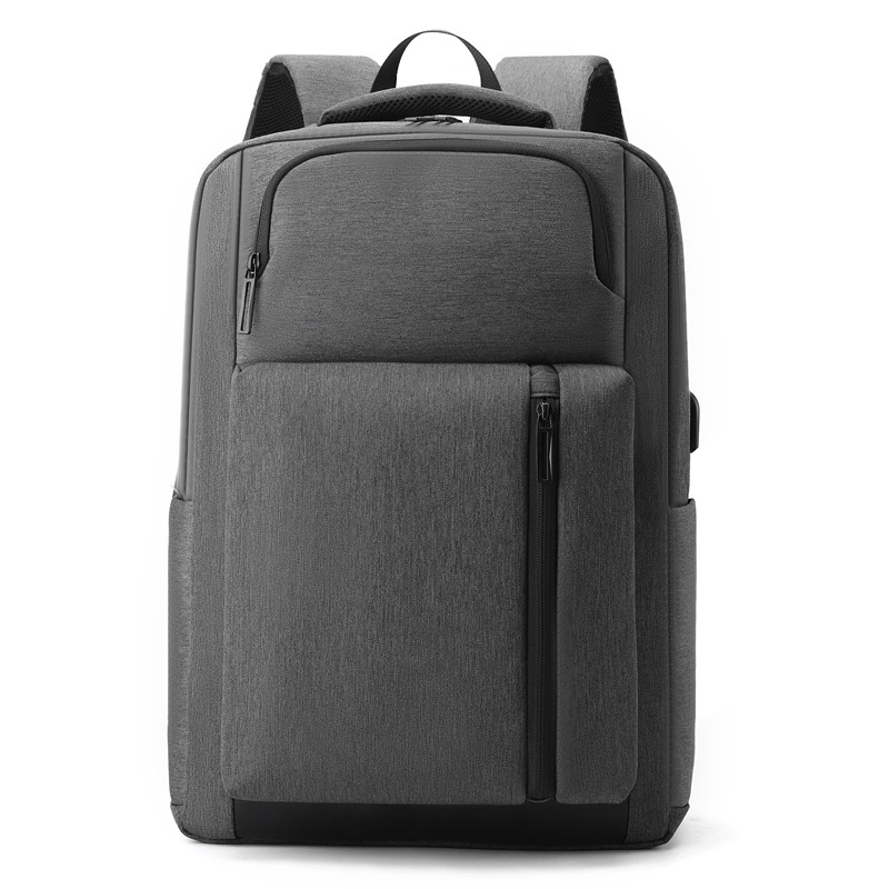 Rucsac de afaceri pentru bărbați, navetă — nailon, compatibil cu laptop de 16 inch, extindere, cure ergonomice curbate