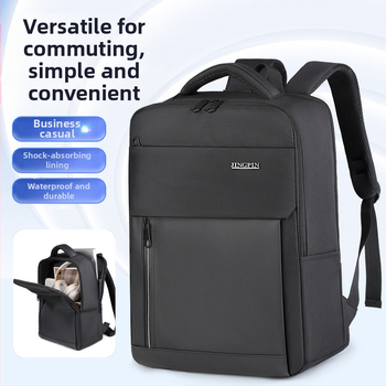 Rucsac pentru laptop din stofă Oxford, 20–35L, rezistent la uzură, bretele curbate, căptușeală din poliester, pentru călătorii de afaceri