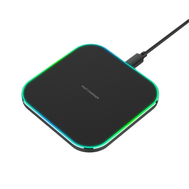 MagSafe ασύρματος φορτιστής — τετράγωνος επιτραπέζιος σχεδιασμός, 15W, PD, Type-C, αλουμινένιο κράμα