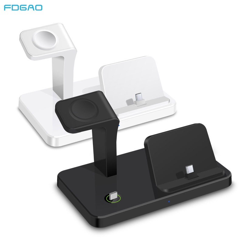 FDGAO încărcător vertical 3-in-1 pentru ceas, încărcare wireless și prin cablu, QC3.0, încărcare magnetică, 2A, 20W, compatibil cu Samsung Galaxy S23 Ultra