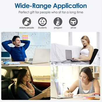 Комплект възглавнички за стол с паметна материя и облегалка, пълнител полиестерно влакно, едноцветен дизайн, модерен минималистичен стил, възможност за персонализация