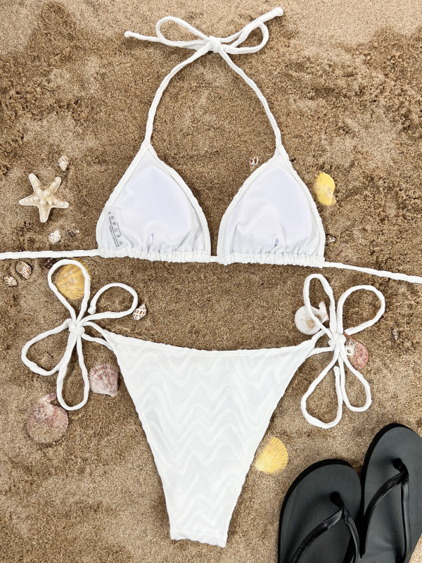 Costum de baie două piese pentru femei adulte cu burete la bust, material poliester și căptușeală poliester