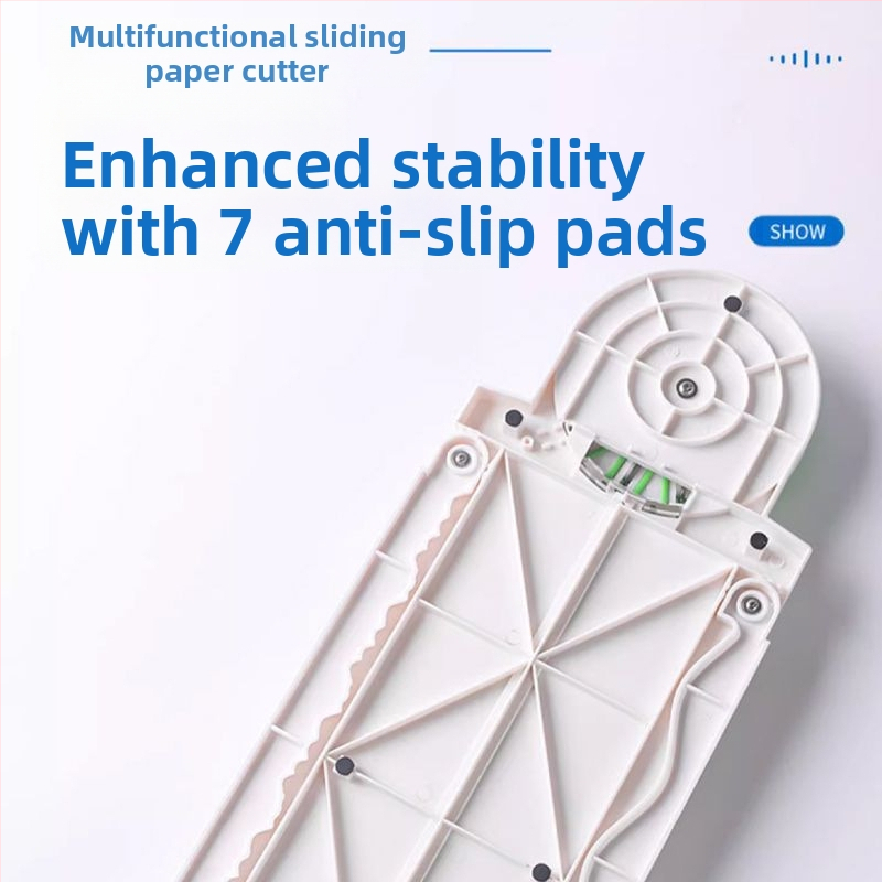 PT-001G 12-в-1 подвижен мини пластмасов нож за рязане на хартия за дневник и планер