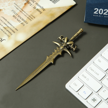 Ανοίχτης φακέλων από κράμα ψευδάργύρου, ρετρό σχεδίαση, φορητός, πολυλειτουργικό εργαλείο γραφείου για το άνοιγμα αλληλογραφίας και κοπή εγγράφων