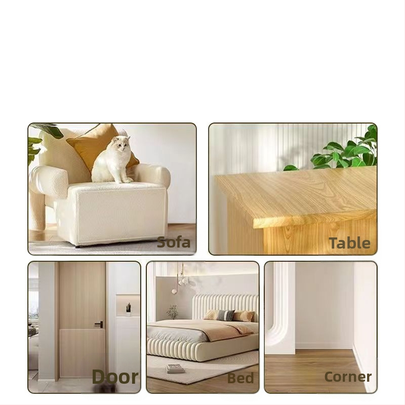 Kaķa skrāpējumu aizsardzības pārklājums gultai un dīvānam – caurspīdīgs PET aizsargfilms, minimālisma stils, 1 gab.