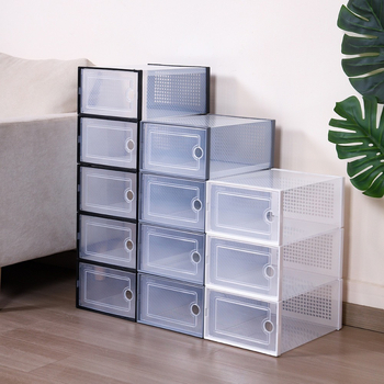 Κουτί Παπουτσιών - Πτυσσόμενο Με Καπάκι, Με Δυνατότητα Στοίβαξης (PP Πλαστικό, 18 L)