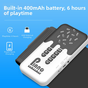 K6 49 клавиша преносим силиконов електронен орган с вградени говорители, 32-полифония, 100 тембра, презареждащ се