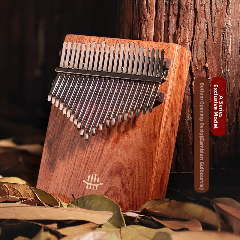 Kalimba δαχτύλων - Σειρά B, κορυφαίο μοντέλο, 21 ήχοι, κάτω άνοιγμα πλάκας