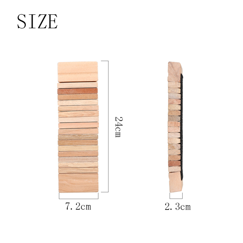 Orff ütőhangszer – Fa hangpanel kígyófogú sorral gyerekeknek, modell SY-86