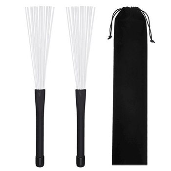 Βούρτσα για ντράμς από νάιλον, σε φλανελ τσάντα, για μουσικά όργανα