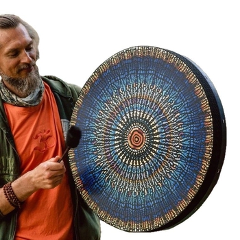 Haobei tree Μοζαϊκό τύμπανο – Ξύλινο, Εθνοτικό στυλ, Ημιχειροποίητο