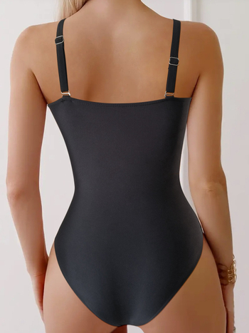 Γυναικείο ολόσωμο μαγιό με επένδυση στήθους, μονόχρωμο νάιλον ύφασμα, επένδυση πολυεστέρα, 220 g, κατάλληλο για κολύμβηση και υδάτινα σπορ